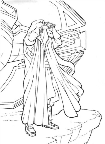 Darth Maul on Tatooine Coloring page