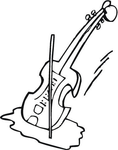 Violin  Coloring page