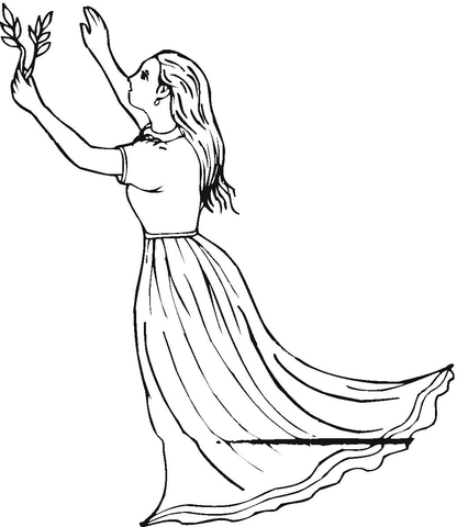 Virgo zodiac sign Coloring page