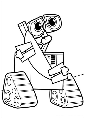 Wall-E  Coloring page