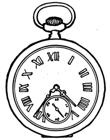 Pocket Watch  Coloring page