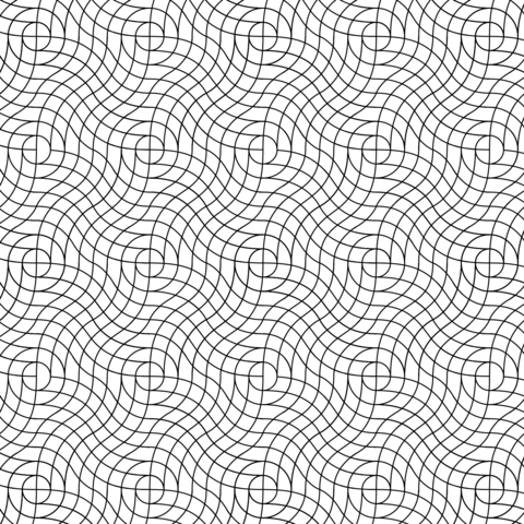 Wavy Weave Pattern Coloring page