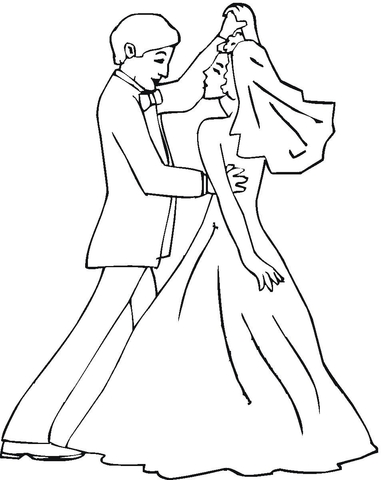 Wedding Dance  Coloring page