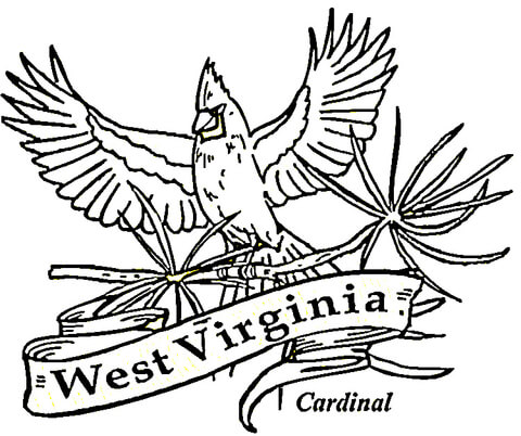 West Virgnia  Coloring page