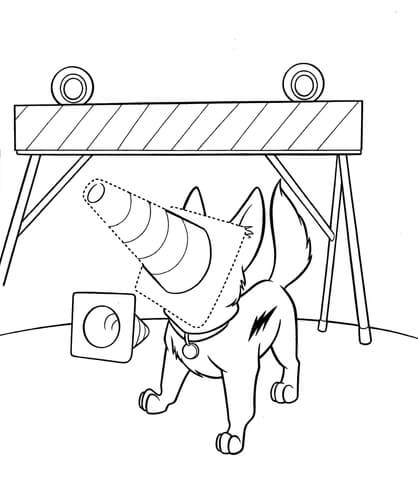 What Are These Barriers For? Coloring page