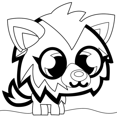 White Fang Moshling Coloring page