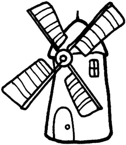 Windmill  Coloring page