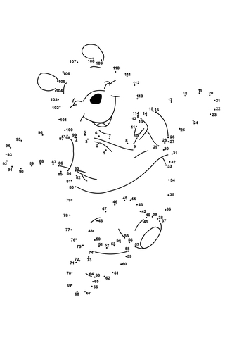 Winnie the Pooh Dot to dot