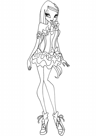 Winx Club Crystal Coloring page