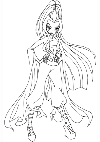 Darcy Winx Club Coloring page