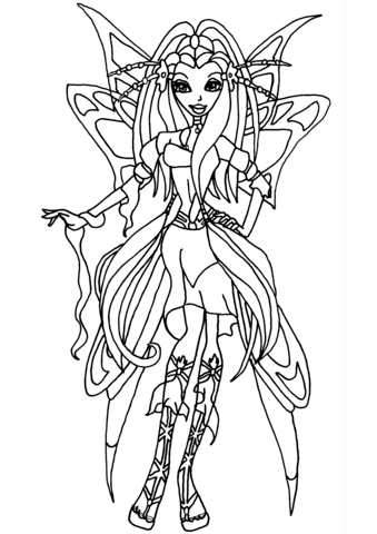 Winx Club Diana Coloring page