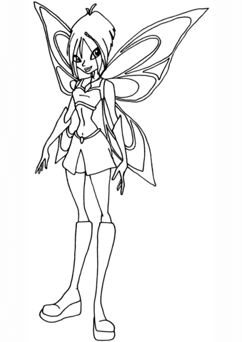 Winx Club Fairy Mirta Coloring page