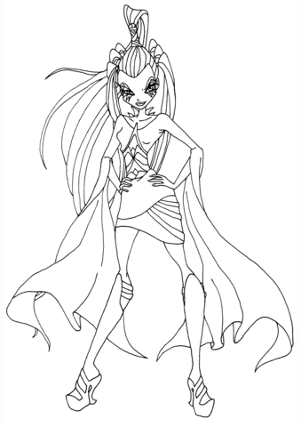 Winx Club Icy Coloring page