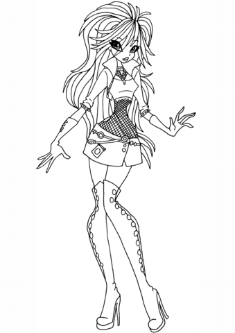 Winx Club Selina Coloring page