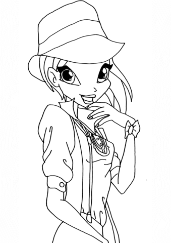 Winx Club Tecna Coloring page