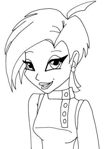 Winx Club Tecna Coloring page