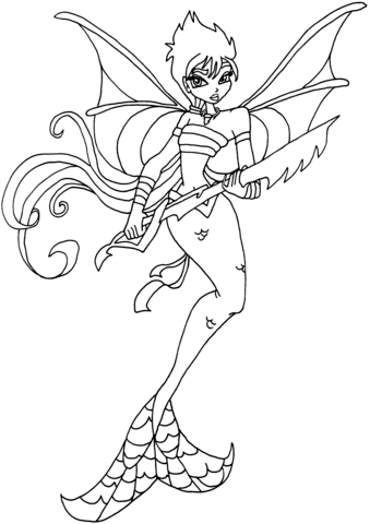 Winx Club Tressa Coloring page