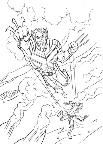 Wolverine  Coloring page