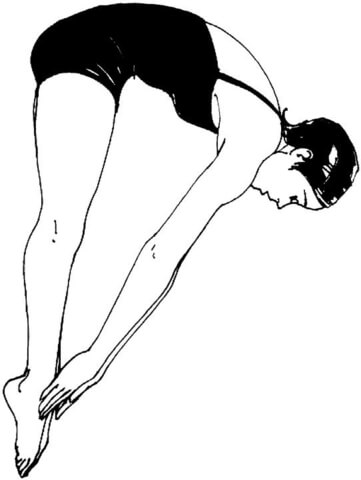 Woman Swimmer  Coloring page