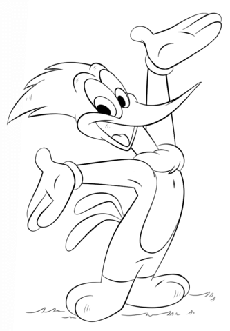 Woody Woodpecker Coloring page