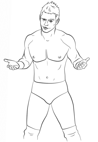 WWE The Miz Coloring page