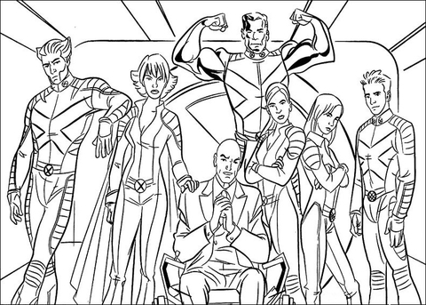 X Men 2 Coloring page