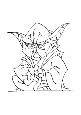 Yoda Coloring page