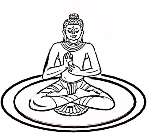 Buddha   Coloring page