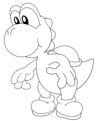 Yoshi Coloring page