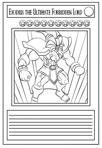 Yu-Gi-Oh! Card Coloring page