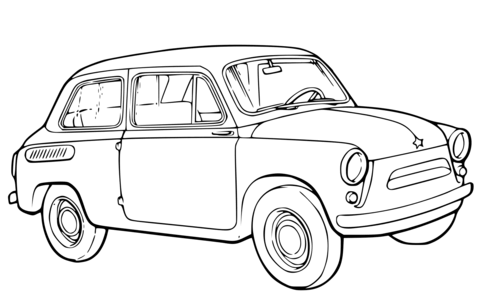 ZAZ 965 Coloring page