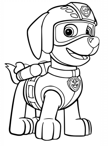 Zuma's Air Rescue Uniform Coloring page